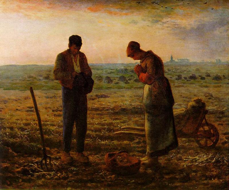 Jean-Franc Millet The Angelus china oil painting image